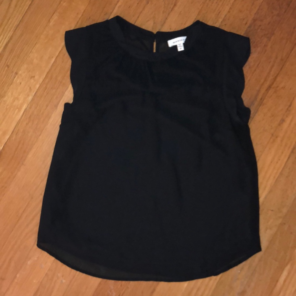 Black Chiffon Blouse